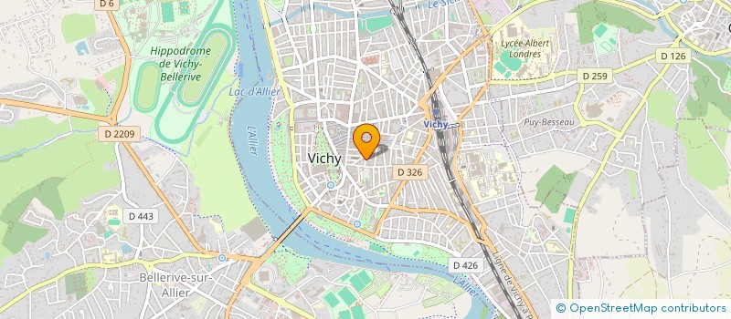 localisation de l'entreprise COPROP 7 R MOMBRUN  VICHY