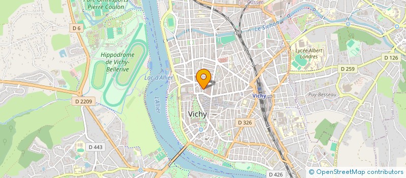 localisation de l'entreprise COPROP 7 RUE DE L'INTENDANCE  VICHY