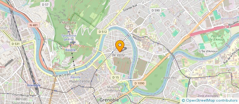 localisation de l'entreprise COPROP 7 RUE ERNEST CALVAT  GRENOBLE