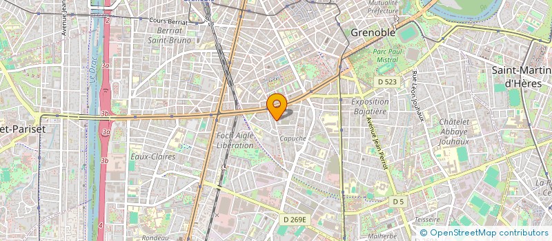 localisation de l'entreprise COPROP 7 RUE GENERAL FERRIE  GRENOBLE