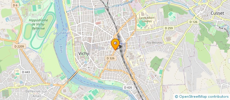 localisation de l'entreprise COPROP 71 AVENUE DES CELESTINS  VICHY