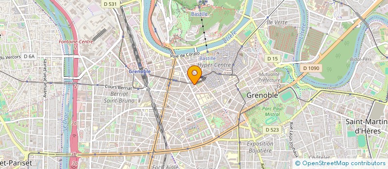 localisation de l'entreprise COPROP 8 PL VICTOR HUGO  GRENOBLE