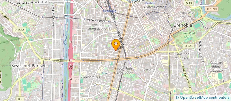 localisation de l'entreprise COPROP 8 R CHARREL  GRENOBLE