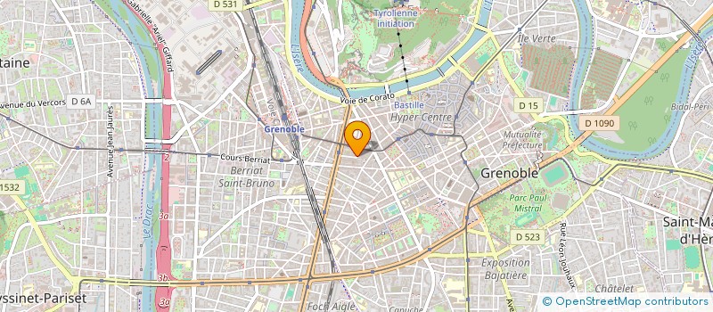 localisation de l'entreprise COPROP 8 R D ALSACE  GRENOBLE