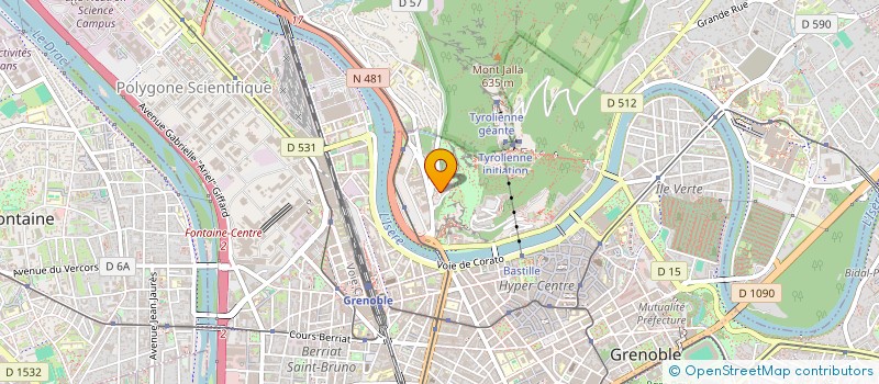 localisation de l'entreprise COPROP 8 RTE CLEMENCIERES  GRENOBLE