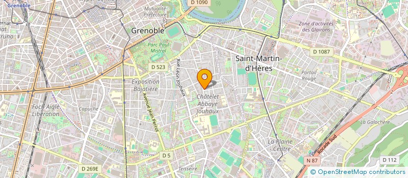 localisation de l'entreprise COPROP 83 AV JEANNE D'ARC  GRENOBLE