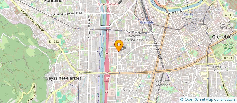 localisation de l'entreprise COPROP 83 R AMPERE  GRENOBLE