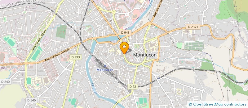 localisation de l'entreprise COPROP 9 BD DE COURTAIS à MONTLUCON