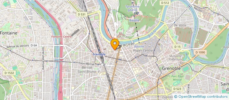 localisation de l'entreprise COPROP 9 R ARISTIDE BERGES  GRENOBLE