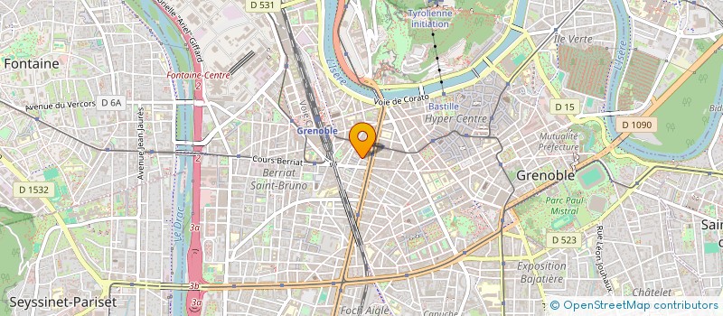 localisation de l'entreprise COPROP 9 RUE GABRIEL PERI  GRENOBLE