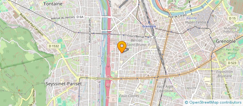 localisation de l'entreprise COPROP 9 RUE ROSE GARET  GRENOBLE