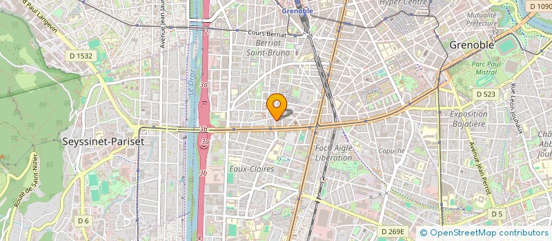 localisation de l'entreprise COPROP 91 R ABBE GREGOIRE  GRENOBLE