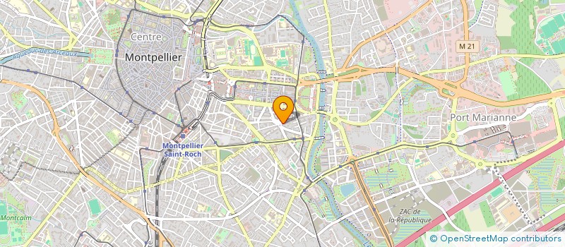 localisation de l'entreprise COPROP 92 PONT JUVENAL à MONTPELLIER