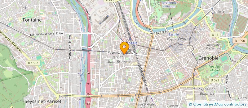 localisation de l'entreprise COPROP 95 C BERRIAT  GRENOBLE