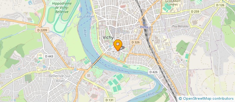 localisation de l'entreprise COPROP ADAM DE LA HALLE  VICHY