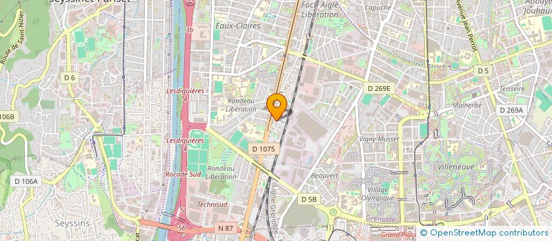 localisation de l'entreprise COPROP ANDRE ABRY  GRENOBLE