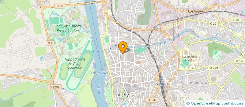 localisation de l'entreprise COPROP AV PONCET à VICHY