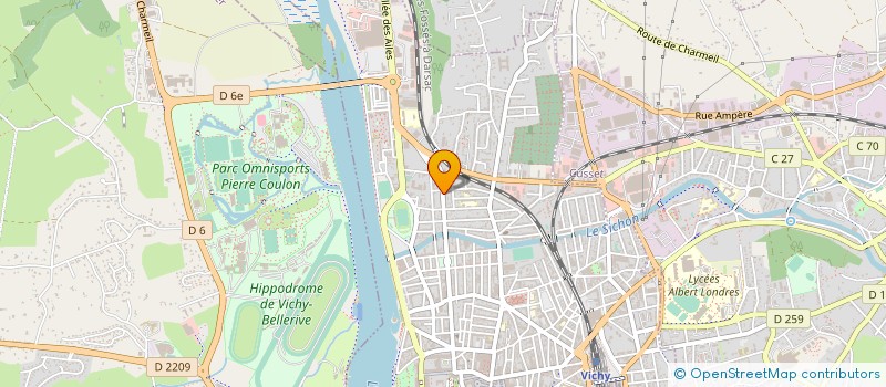 localisation de l'entreprise COPROP AV THERMALE à VICHY