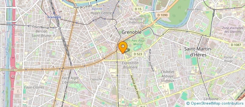 localisation de l'entreprise COPROP BD DES DIABLES BLEUS  GRENOBLE