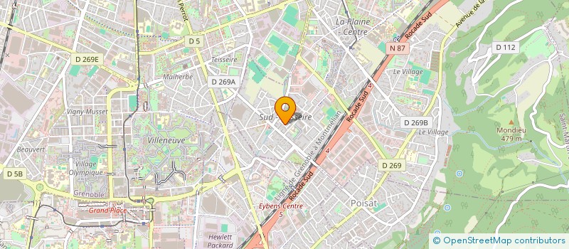 localisation de l'entreprise COPROP BELLEDONNE TEISSEIRE  SAINT-MARTIN-D'HERES