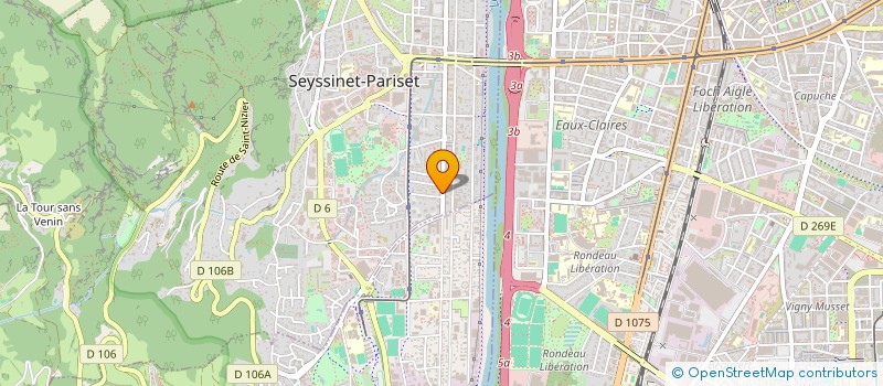 localisation de l'entreprise COPROP BELLEVUE  SEYSSINET-PARISET