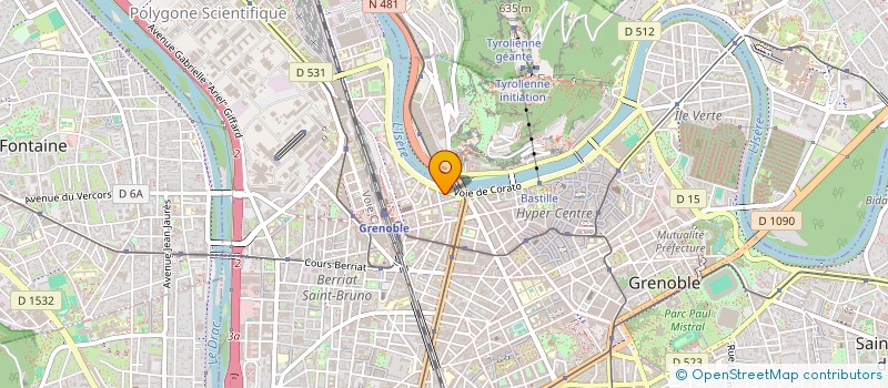 localisation de l'entreprise COPROP BERNARD  GRENOBLE