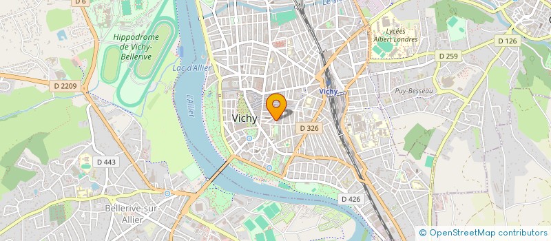 localisation de l'entreprise COPROP CARNOT MOMBRUN à VICHY