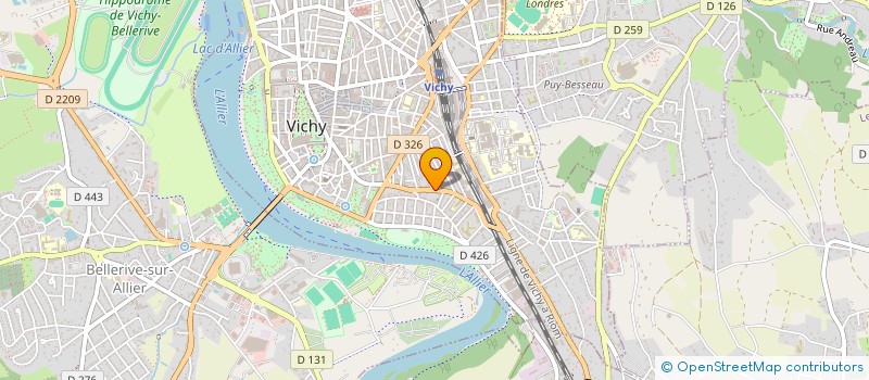 localisation de l'entreprise COPROP CASA BLANCA à VICHY