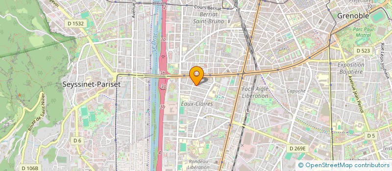 localisation de l'entreprise COPROP CHAMPS ELYSEES  GRENOBLE