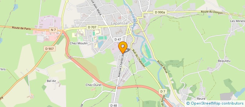 localisation de l'entreprise COPROP CHANTECLAIR  LAPALISSE