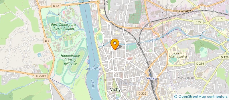 localisation de l'entreprise COPROP CHANTOISEAU à VICHY