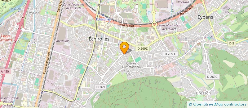 localisation de l'entreprise COPROP CHATEAU à ECHIROLLES