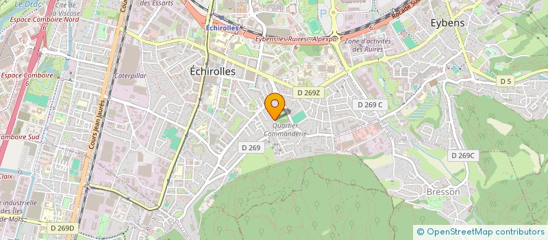 localisation de l'entreprise COPROP CHATEAU TOUR G  ECHIROLLES