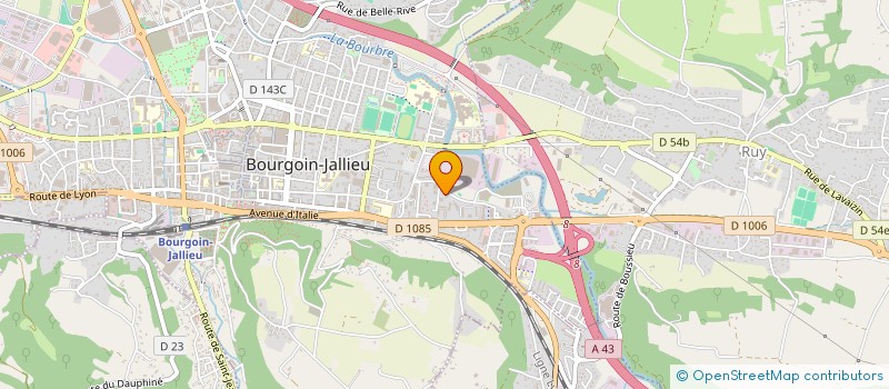 localisation de l'entreprise COPROP CLOS CHAMPAREY  BOURGOIN-JALLIEU