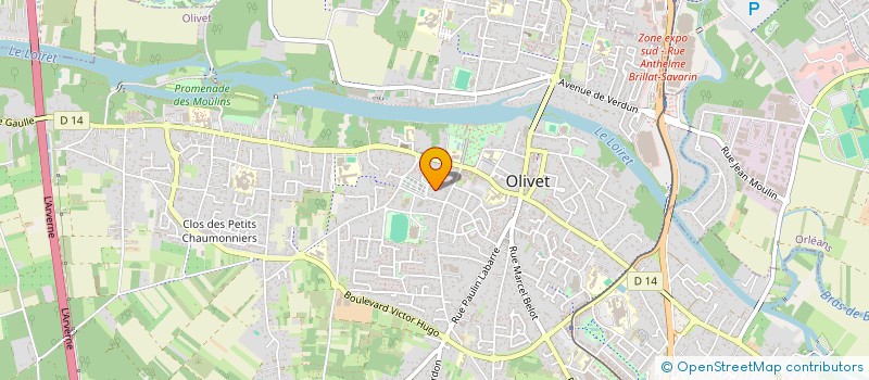 localisation de l'entreprise COPROP CLOS DE L'EGALITE à OLIVET