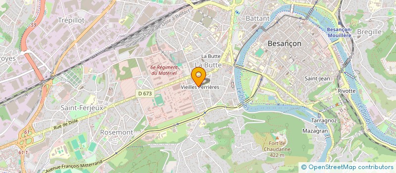 localisation de l'entreprise COPROP CLOS SANCEY  BESANCON