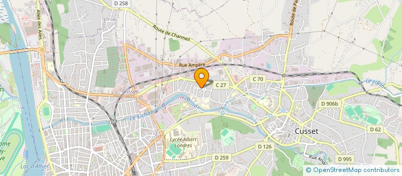 localisation de l'entreprise COPROP CUSSET BEAU SEJOUR à CUSSET