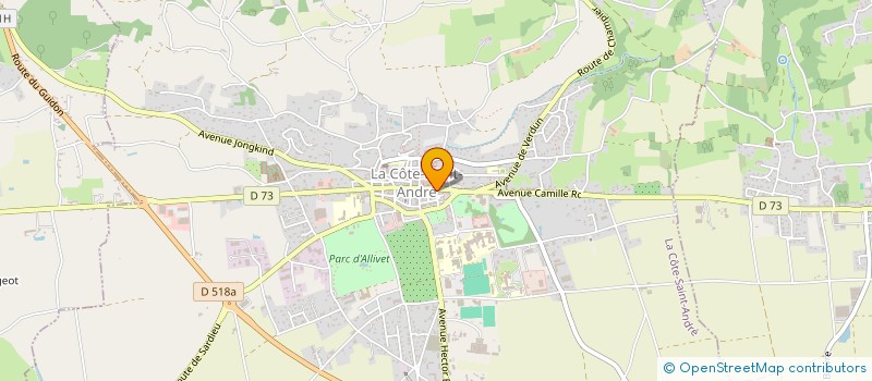 localisation de l'entreprise COPROP DANGER EMILE à LA COTE-SAINT-ANDRE