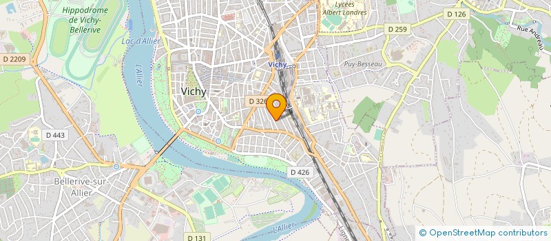 localisation de l'entreprise COPROP DAUPHINE à VICHY