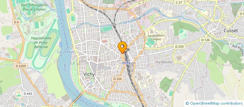 localisation de l'entreprise COPROP DE LA GARE à VICHY