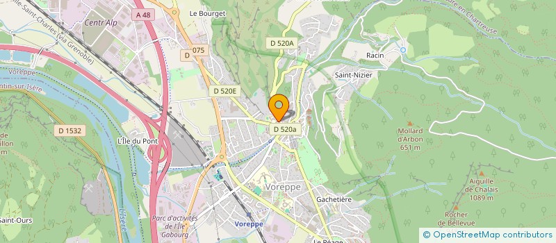 localisation de l'entreprise COPROP DEBELLE  VOREPPE