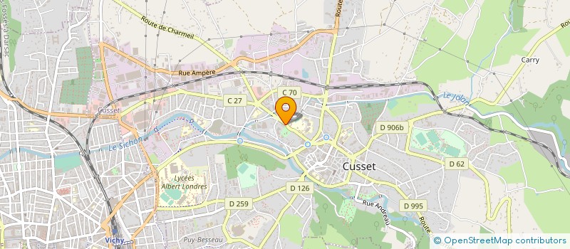 localisation de l'entreprise COPROP DES 3 MOUSQUETAIRES à CUSSET
