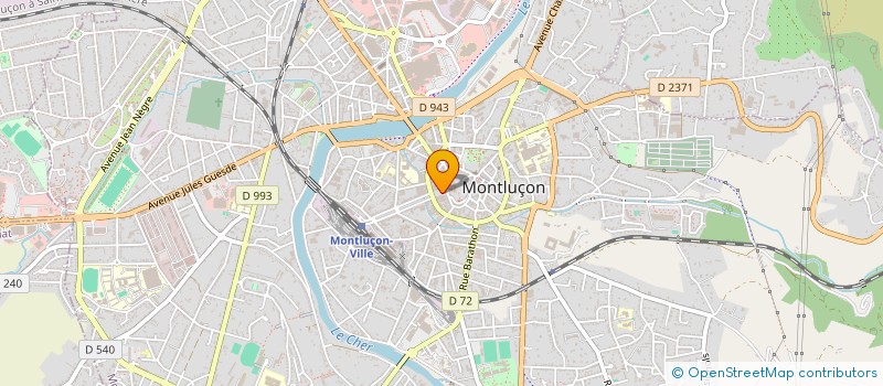 localisation de l'entreprise COPROP DES BOURBONS à MONTLUCON
