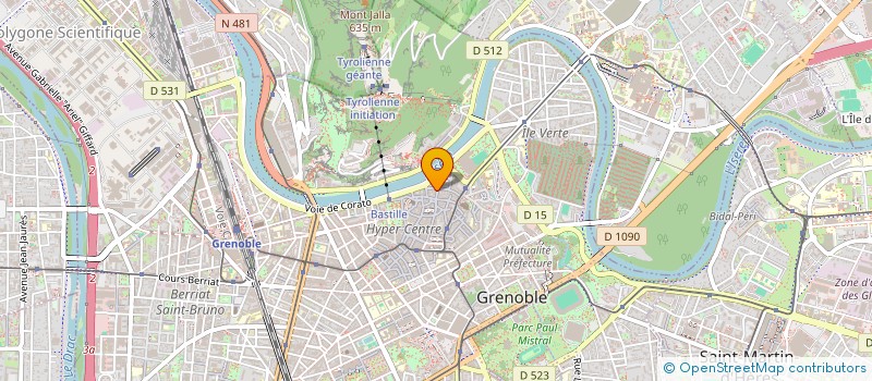 localisation de l'entreprise COPROP DEUX RUE RENAULDON  GRENOBLE