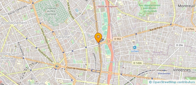 localisation de l'entreprise COPROP DU 71 BD DAVOUT  PARIS