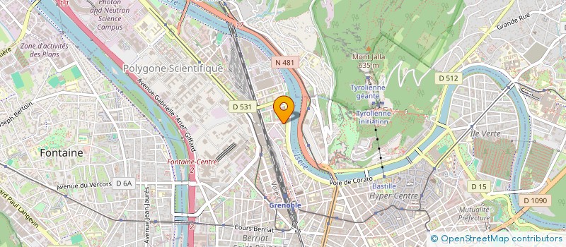 localisation de l'entreprise COPROP ELIE VERNET ETUDIANTEL 6  GRENOBLE