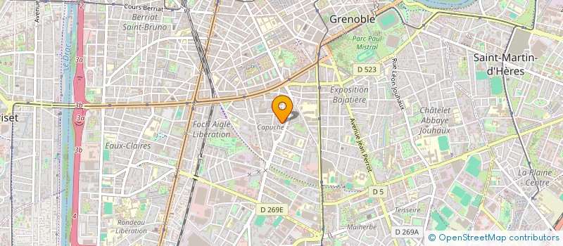 localisation de l'entreprise COPROP ELYSEE RECLUS  GRENOBLE