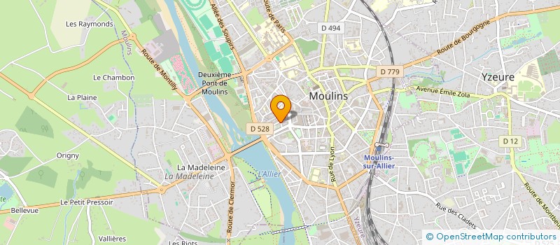 localisation de l'entreprise COPROP GALAXIE I  MOULINS