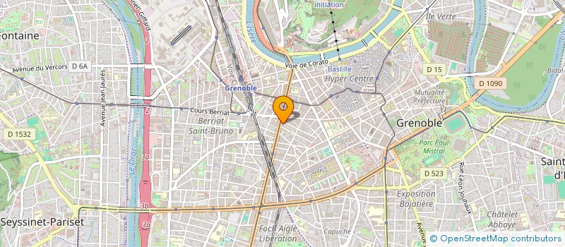 localisation de l'entreprise COPROP GALERIE JEAN JAURES  GRENOBLE