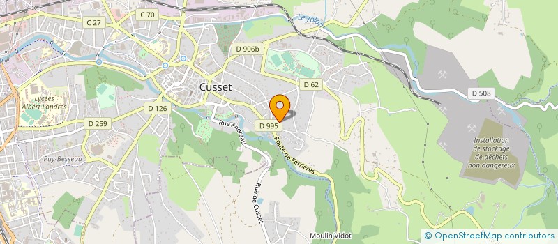 localisation de l'entreprise COPROP GAMBETTA à CUSSET
